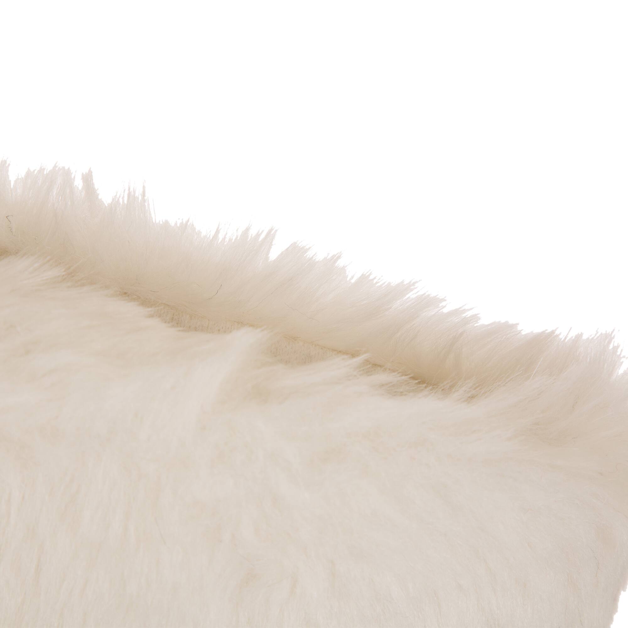 Glitzhome® 21" White Plush Stocking, Set Of 2